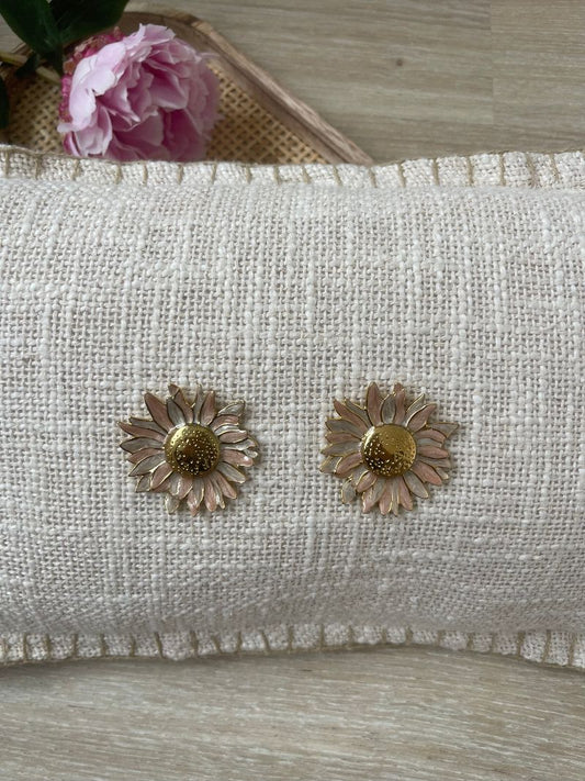 Boucles d'oreilles soleil colorées