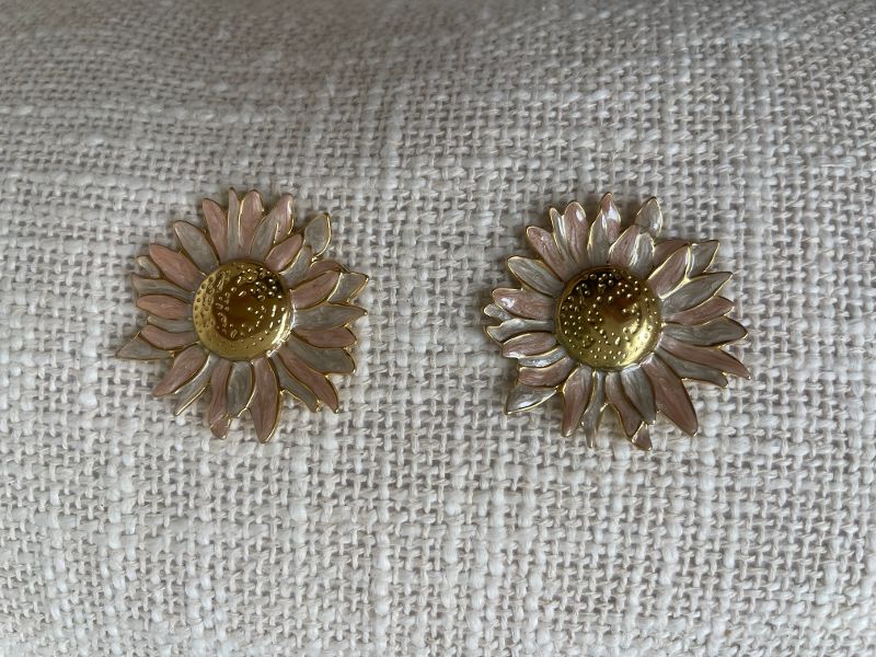 Boucles d'oreilles soleil colorées