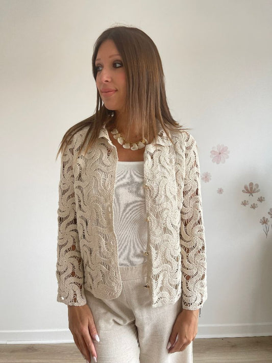AUGUSTE - Gilet crochet