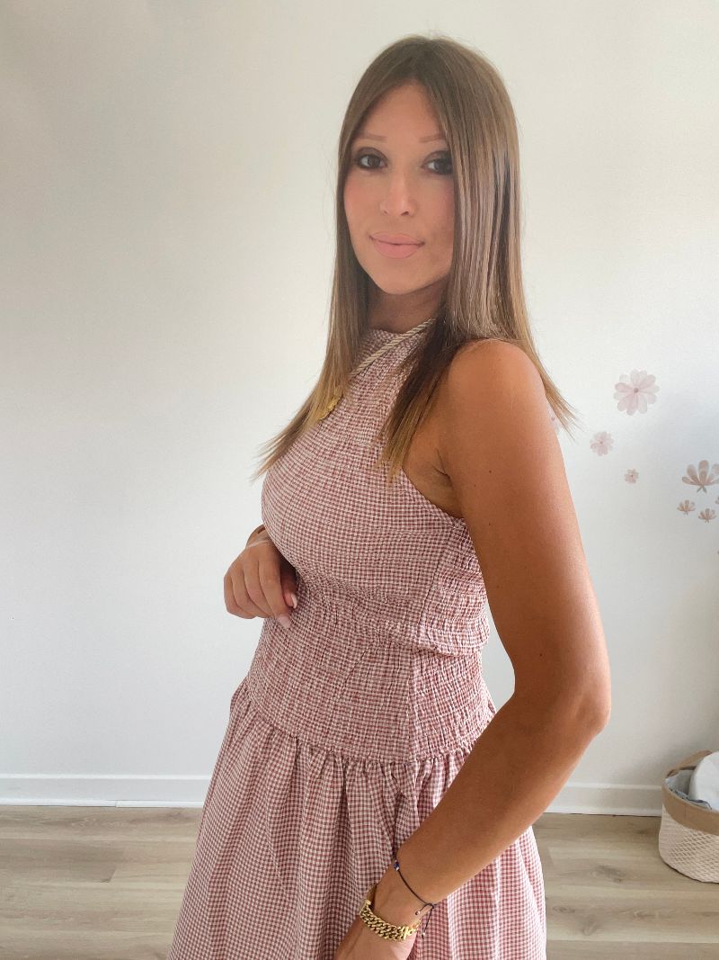 JULIETTE - Robe smockée vichy