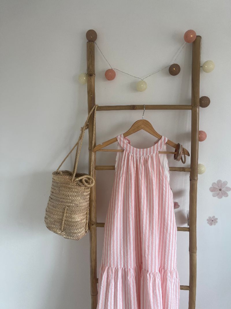 LOUISE - Robe à fines rayures
