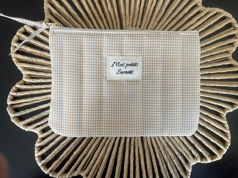 Pochette "Mes petits secrets" vichy